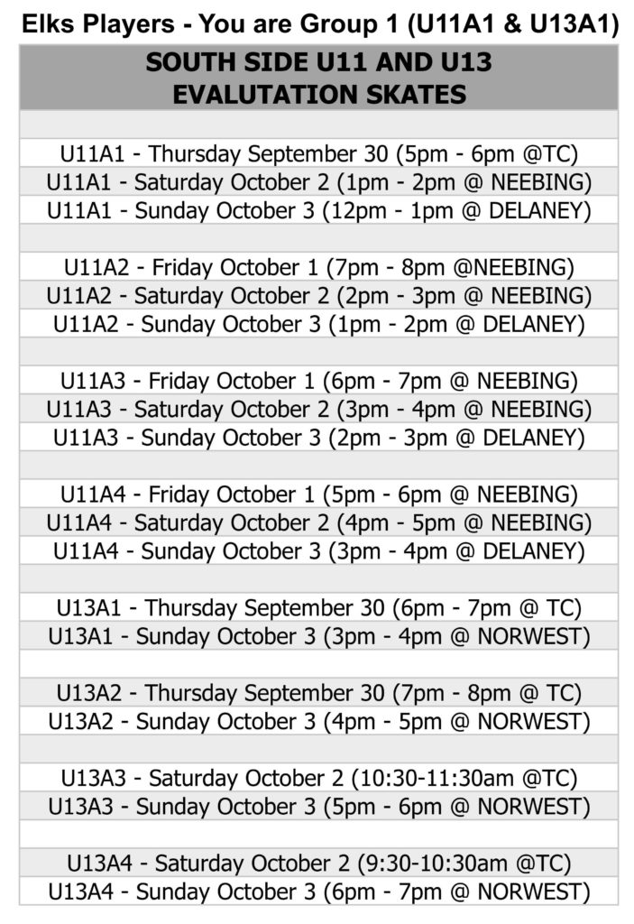 U11A & U13A Skate Times-1 U11A & U13A Skate Times-1