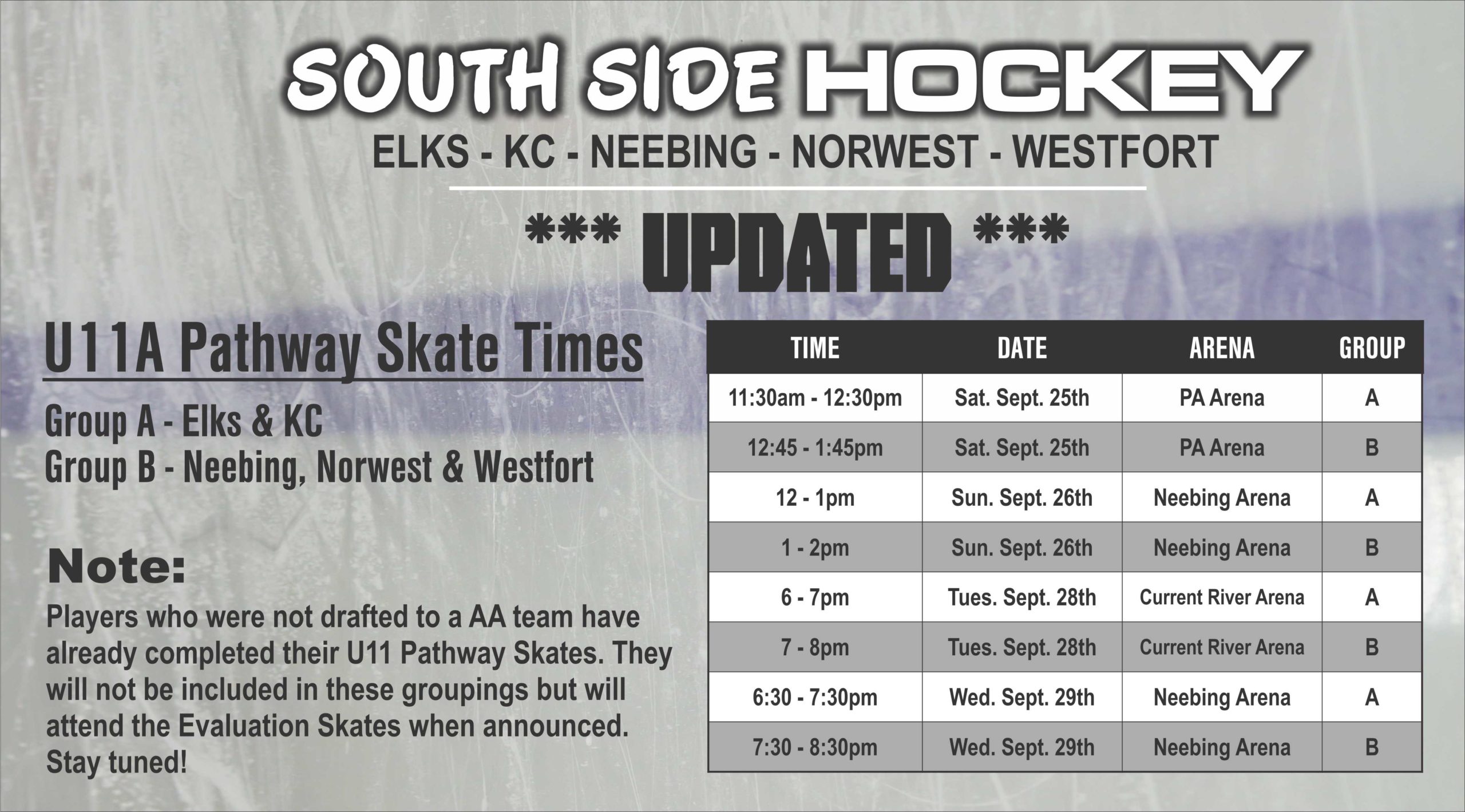 UPDATED U11A Web Pathway Skate UPDATED U11A Web Pathway Skate